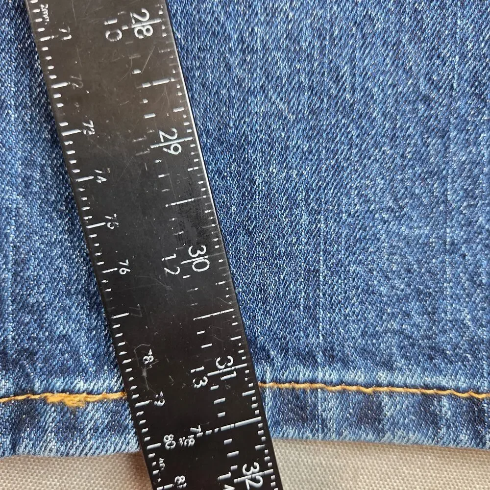 Levi's 505 Regular Fit Jeans Men's 38x32 Dark Wash Straight Leg Mexico